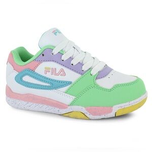 FILA Girls Colorful Pastel Green and Pink Sneakers
